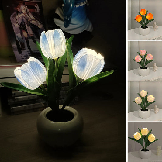 🔥LED Tulip Night Light Flower Table Lamp🌷✨Buy 2 free shipping