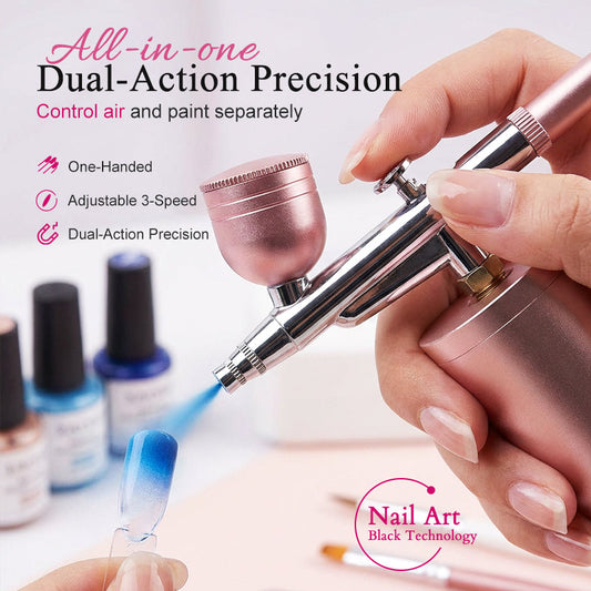 ✨🔥Cordless Airbrush Kit with Compressor for Makeup💕