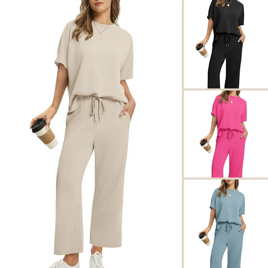 ✨🔥Women's Soft Casual Top and Pants Set👚