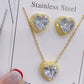 🎉BUY 1 GET 1 FREE🎁Heart-Shaped Crystal Necklace & Earring Set
