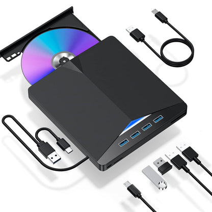 ✨🔥7-in-1 USB 3.0 Type-C External DVD Drive📀