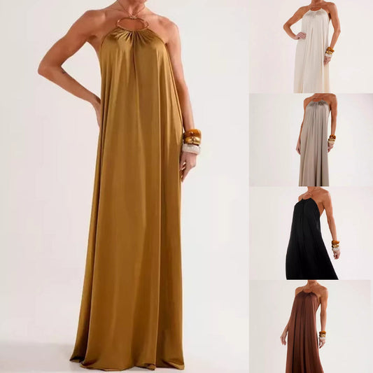 ✨💓Women's Elegant Halter-Neck Backless Maxi Dress👗