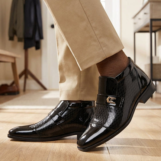 ✨🔥Men's Elegant Shiny PU Leather Shoes👞