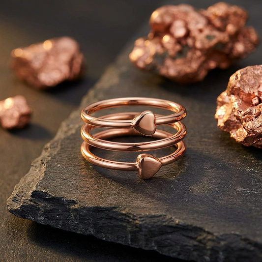 ✨Adjustable Spiral Heart Copper Ring💓💍