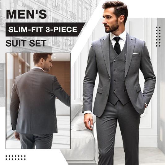 ✨🔥Men's Slim-Fit 3-Piece Suit Set🕴️